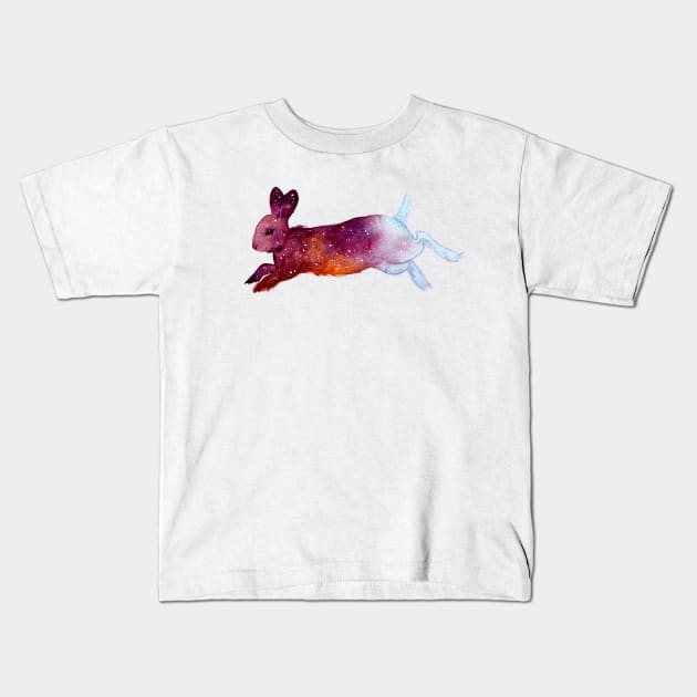 Harbinger bunny Kids T-Shirt by Pearl and Plam